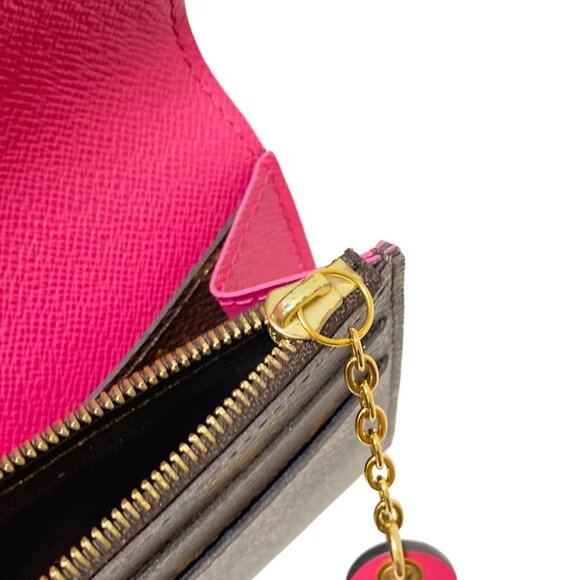 Auth LOUIS VUITTON Portefeuille Emilie M64202 Hot Pink - CA2188 Long Wallet - Picture 3 of 10